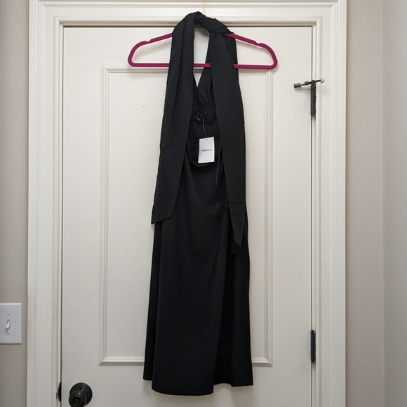 NWT Black Midi Halter Dress - Picture 3 of 4